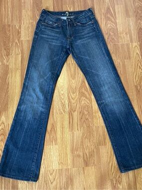7 For All Mankind BootCut Leather Pocket Detail Size 24x32